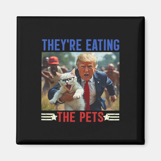 Imã Eles estão comendo o debate dos animais de estimaç (Frente)