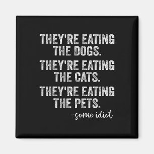 Imã Eles Estão Comendo Os Cachorros Os Gatos Os Animai