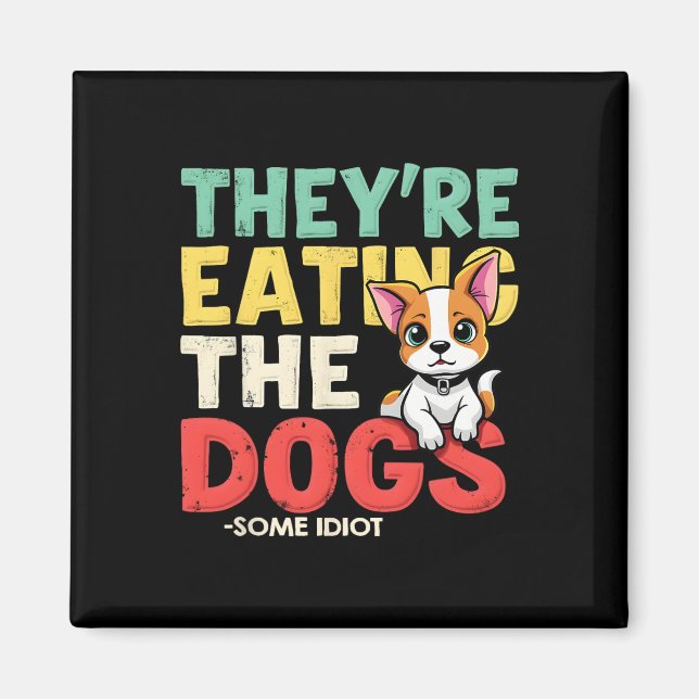 Imã Eles Estão Comendo Os Cães Os Gatos Os Animais De  (Frente)