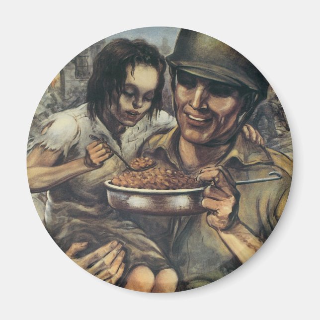 Imã Eles precisam de Comida ~ Plante mais feijões (Frente)