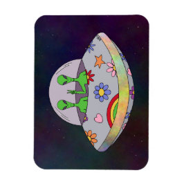 Ímã Eles vêm em Peace UFO