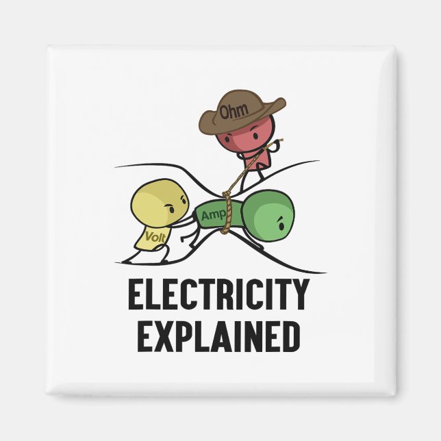 Imã Eletricidade Explicada Presente de Físico Nerd I P (Frente)