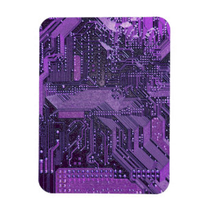 Ímã Eletrônicos técnicos de Conselho cibernético roxo