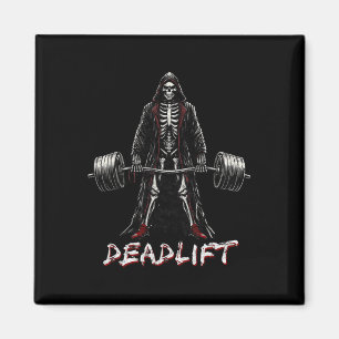 Imã Elevação do Skeleton Halloween Piadas Gym Levantam