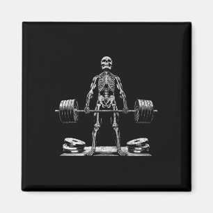 Imã Elevação do Skeleton Halloween Piadas Gym Levantam
