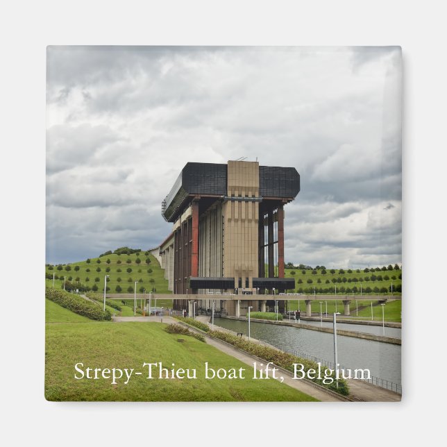 Imã elevador de barcos de Strepy-Thieu, Bélgica (Frente)
