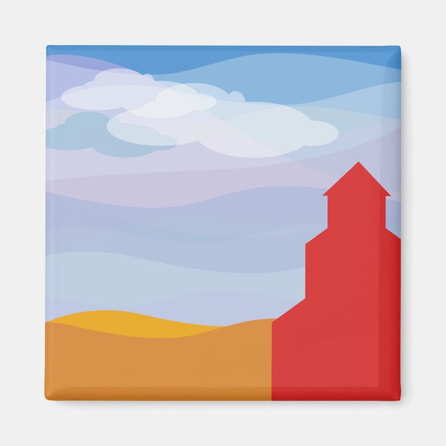 Imã Elevador de Cinza Saskatchewan (Frente)