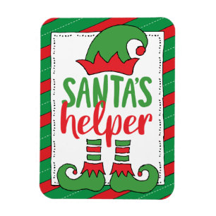 Ímã Elf de desenho animado bonitão de Papai noel dese