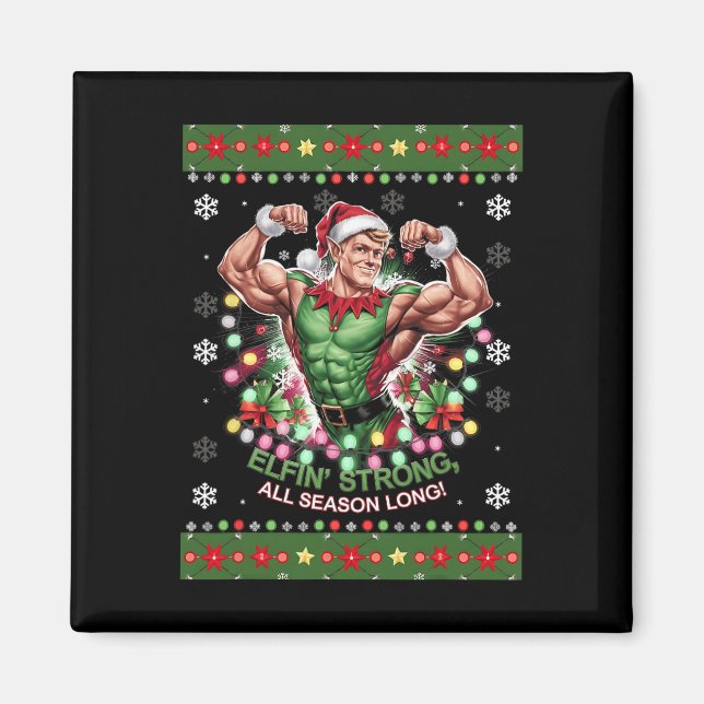 Imã Elf Gym Workout Elfin'Strong All Season (Frente)