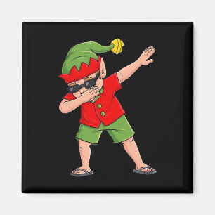 Imã Elfo Dabbing Natal Em Julho Verão Natal Dab Homens
