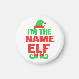 Imã Elfo de Natal Personalizado