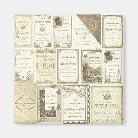 Elgin Illinois 1880's Club Convites Documento Sepi