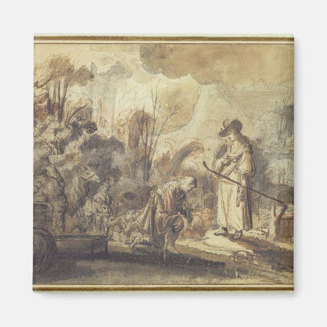 Imã Eliezer e Rebecca no poço (Frente)