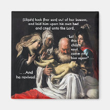 Elijah cura o filho da viúva - ímã