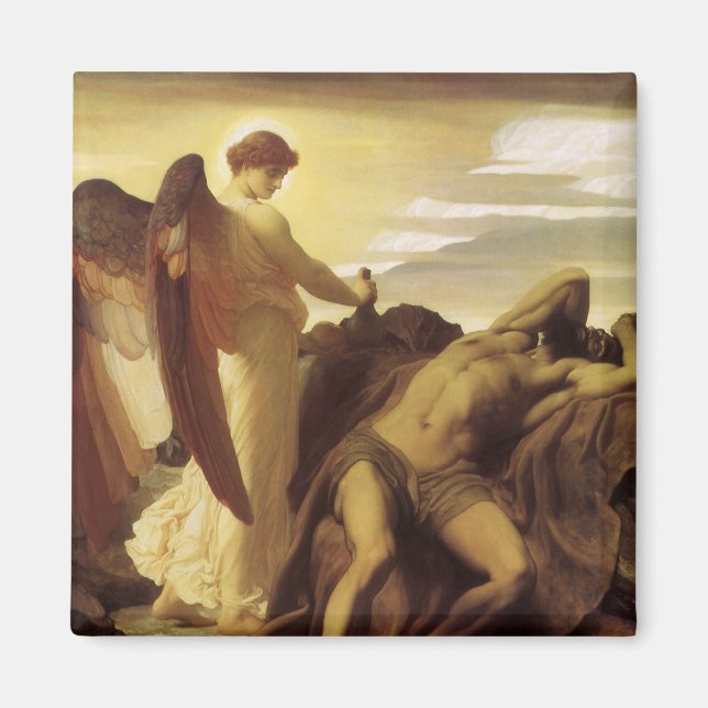 Imã Elijah na Natureza por Lord Frederic Leighton (Frente)