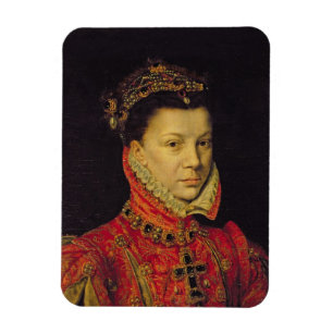 Ímã Elizabeth de Valois (1545-68) 1570 (óleo em