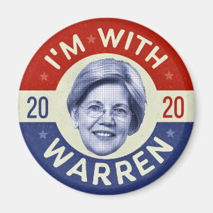 Imã Elizabeth Warren Presidente 2020 Democrat Pic Retr