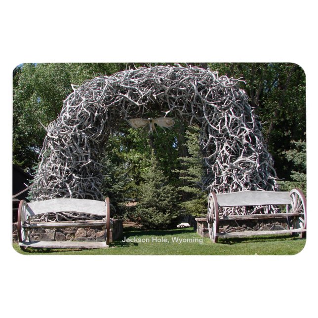 Ímã Elk Antler Archway - Jackson Hole, Wyoming (Horizontal)