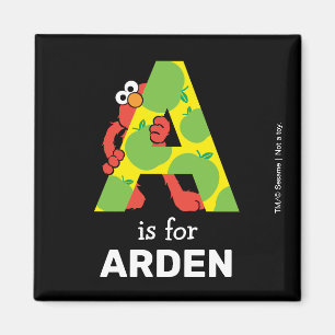 Imã Elmo Alfabeto   A Maçã