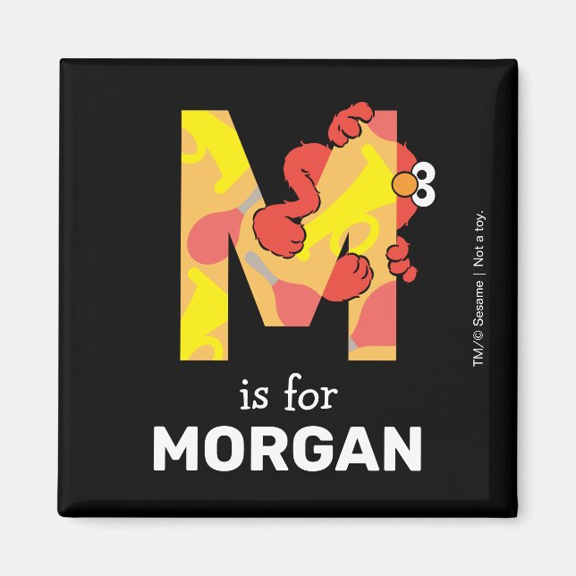 Imã Elmo Alfabeto | M Música (Frente)