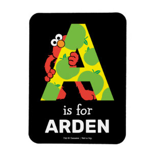 Ímã Elmo Alphabet   A Apple