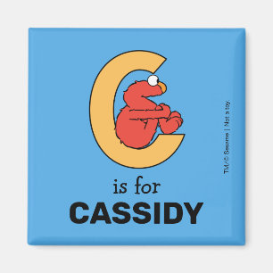 Imã Elmo Alphabet   C Laranja