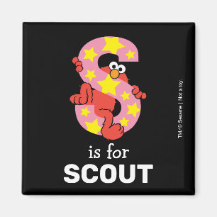 Imã Elmo Alphabet   Estrela S