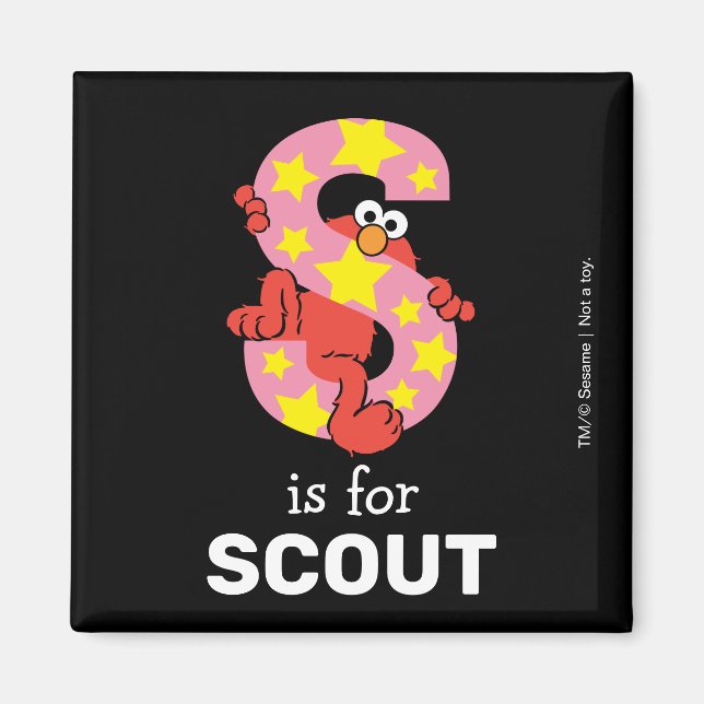 Imã Elmo Alphabet | Estrela S (Frente)