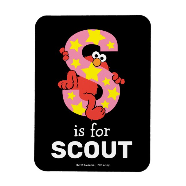 Ímã Elmo Alphabet | Estrela S (Vertical)