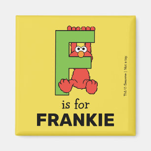 Imã Elmo Alphabet   F Green