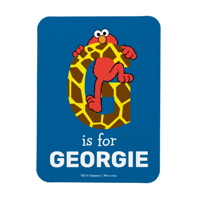 Ímã Elmo Alphabet | G Girafa (Vertical)