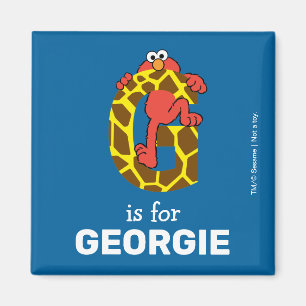 Imã Elmo Alphabet   G Girafa