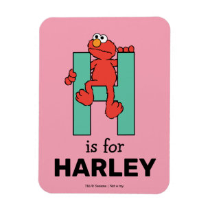 Ímã Elmo Alphabet   H Verde
