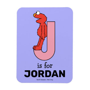 Ímã Elmo Alphabet   J Rosa