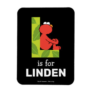 Ímã Elmo Alphabet   L Folha