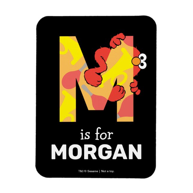 Ímã Elmo Alphabet | M Música (Vertical)