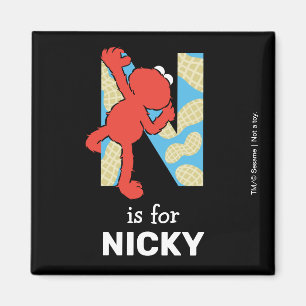 Imã Elmo Alphabet N LOUCOS