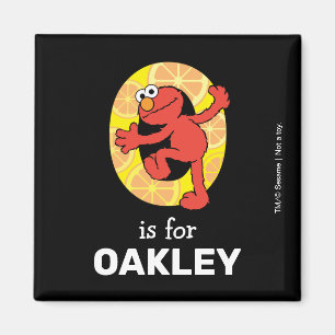 Imã Elmo Alphabet   O Laranja