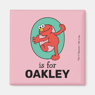 Imã Elmo Alphabet   O Teal