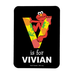 Ímã Elmo Alphabet   V Produtos hortícolas