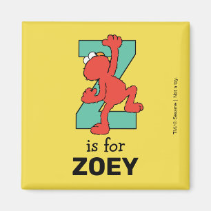 Imã Elmo Alphabet   Z Teal