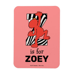 Ímã Elmo Alphabet   Z Zebra