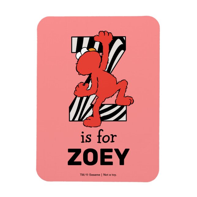 Ímã Elmo Alphabet | Z Zebra (Vertical)