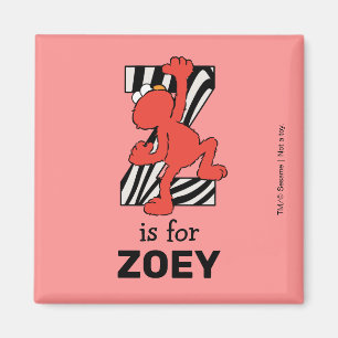 Imã Elmo Alphabet   Z Zebra