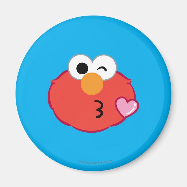 Imã Elmo Cara Jogando um Beijo (Frente)