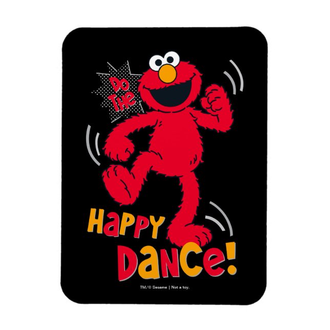 Ímã Elmo | Dança feliz (Vertical)