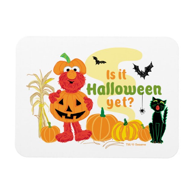 Ímã Elmo | Já é Halloween? (Horizontal)