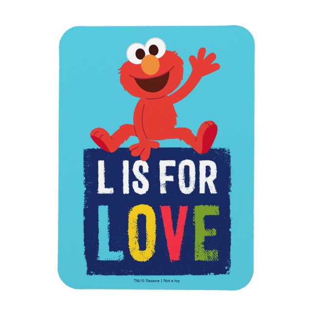 Ímã Elmo | L é de Amor (Vertical)