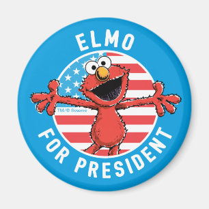 Imã Elmo para Presidente - Flag