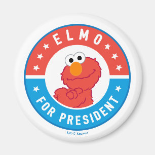 Imã Elmo para Presidente Insígnia